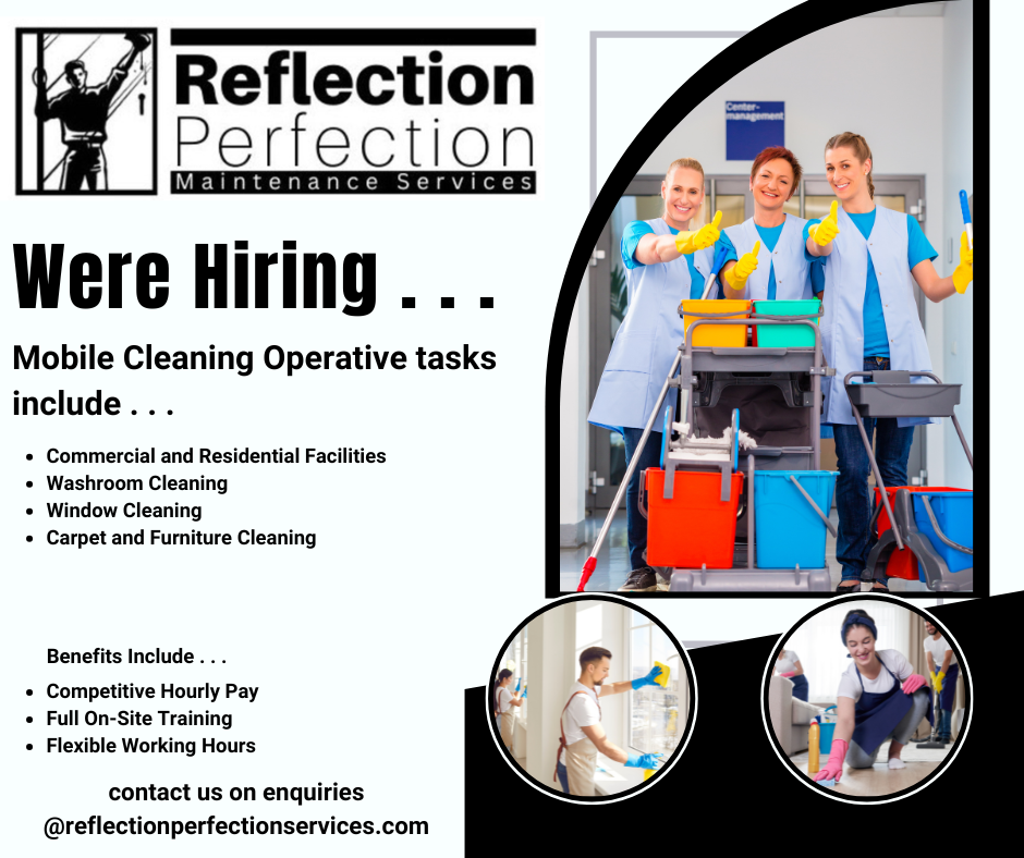 job advert mobile cleaning operative
