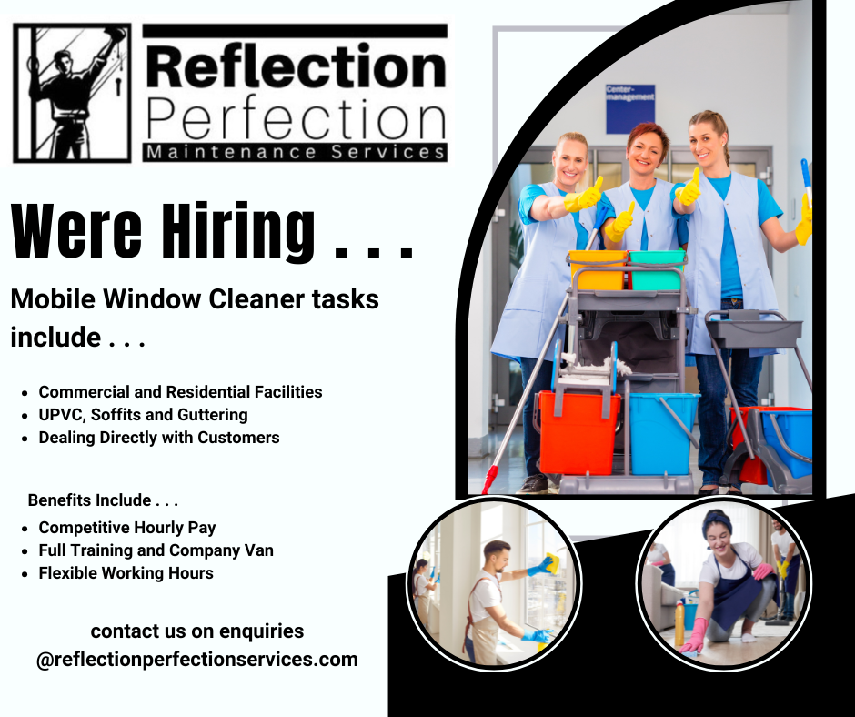 job advert mobile window cleaner