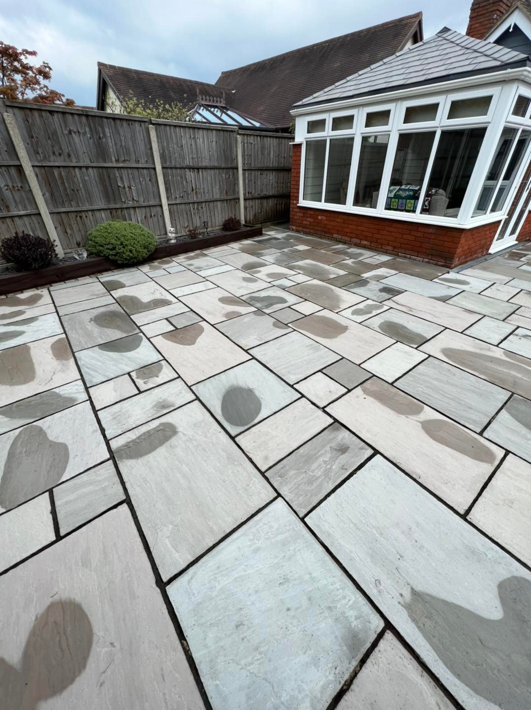garden slabs after